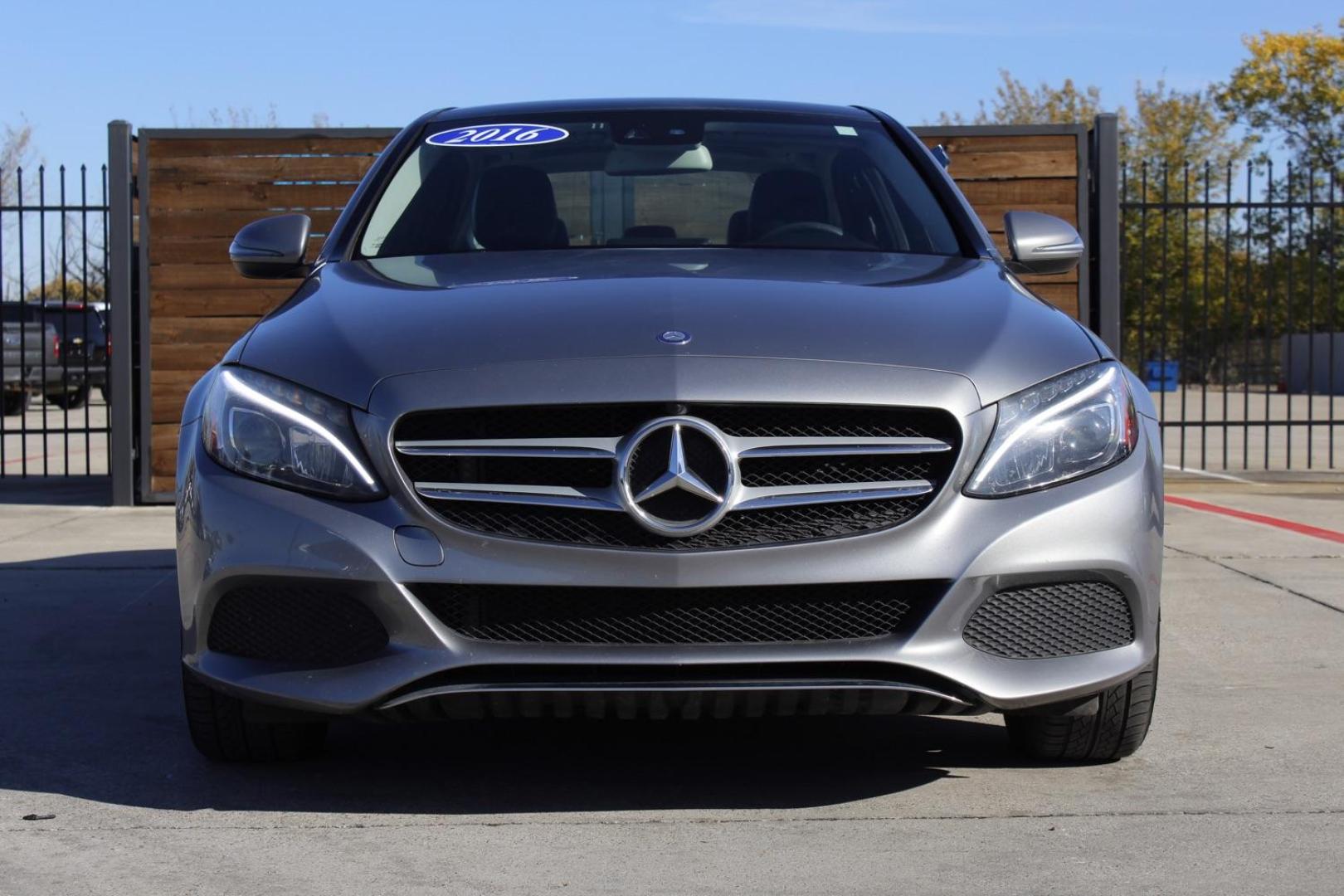 2016 Silver Mercedes-Benz C-Class C300 4MATIC Sedan (55SWF4KB9GU) with an 2.0L L4 DOHC 16V engine, 7-Speed Automatic transmission, located at 2401 E Main St., Grand Prairie, TX, 75050, (972) 262-4440, 32.748981, -96.969643 - Photo#0