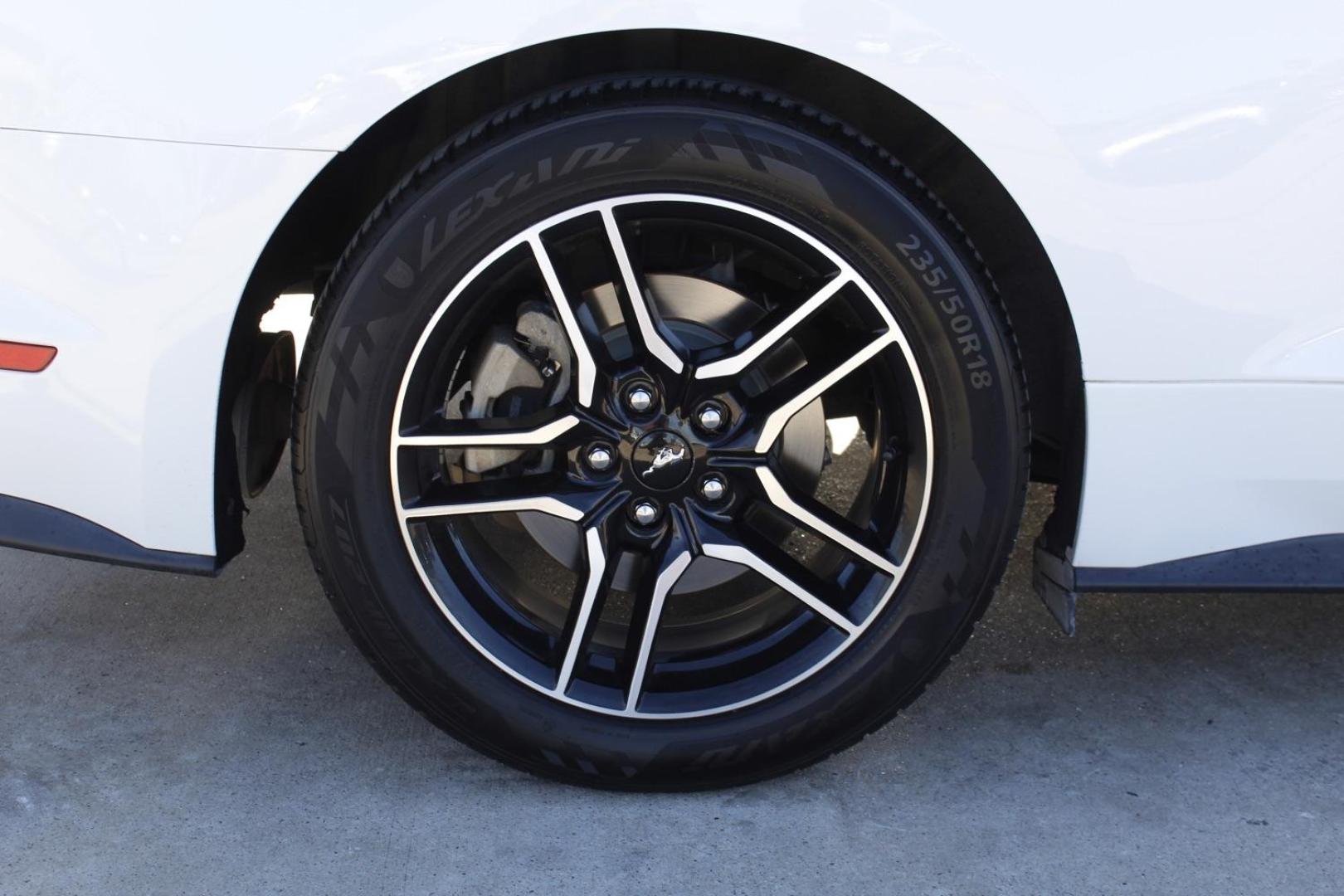 2018 WHITE Ford Mustang EcoBoost Coupe (1FA6P8TH1J5) with an 2.3L L4 DOHC 16V engine, located at 2401 E Main St., Grand Prairie, TX, 75050, (972) 262-4440, 32.748981, -96.969643 - Photo#9