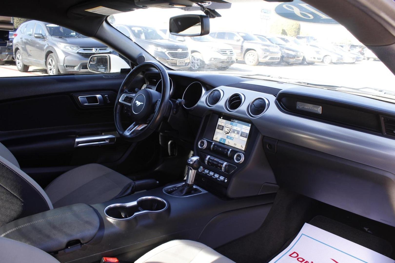 2018 WHITE Ford Mustang EcoBoost Coupe (1FA6P8TH1J5) with an 2.3L L4 DOHC 16V engine, located at 2401 E Main St., Grand Prairie, TX, 75050, (972) 262-4440, 32.748981, -96.969643 - Photo#11