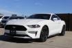 2018 WHITE Ford Mustang EcoBoost Coupe (1FA6P8TH1J5) with an 2.3L L4 DOHC 16V engine, located at 2401 E Main St., Grand Prairie, TX, 75050, (972) 262-4440, 32.748981, -96.969643 - Photo#1