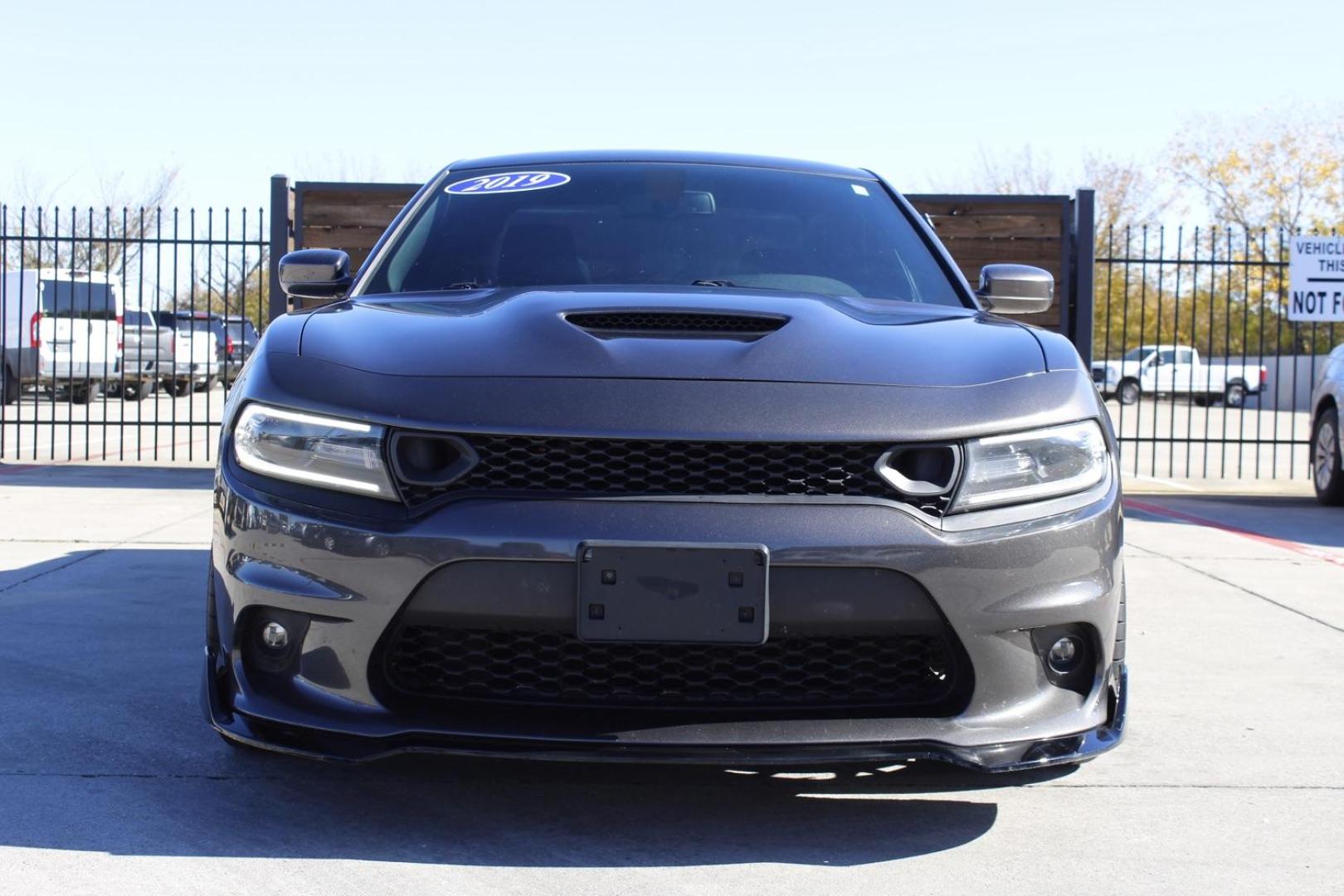 2019 GRAY Dodge Charger R/T (2C3CDXCT1KH) with an 5.7L V8 OHV 16V engine, 8-Speed Automatic transmission, located at 2401 E Main St., Grand Prairie, TX, 75050, (972) 262-4440, 32.748981, -96.969643 - Photo#0