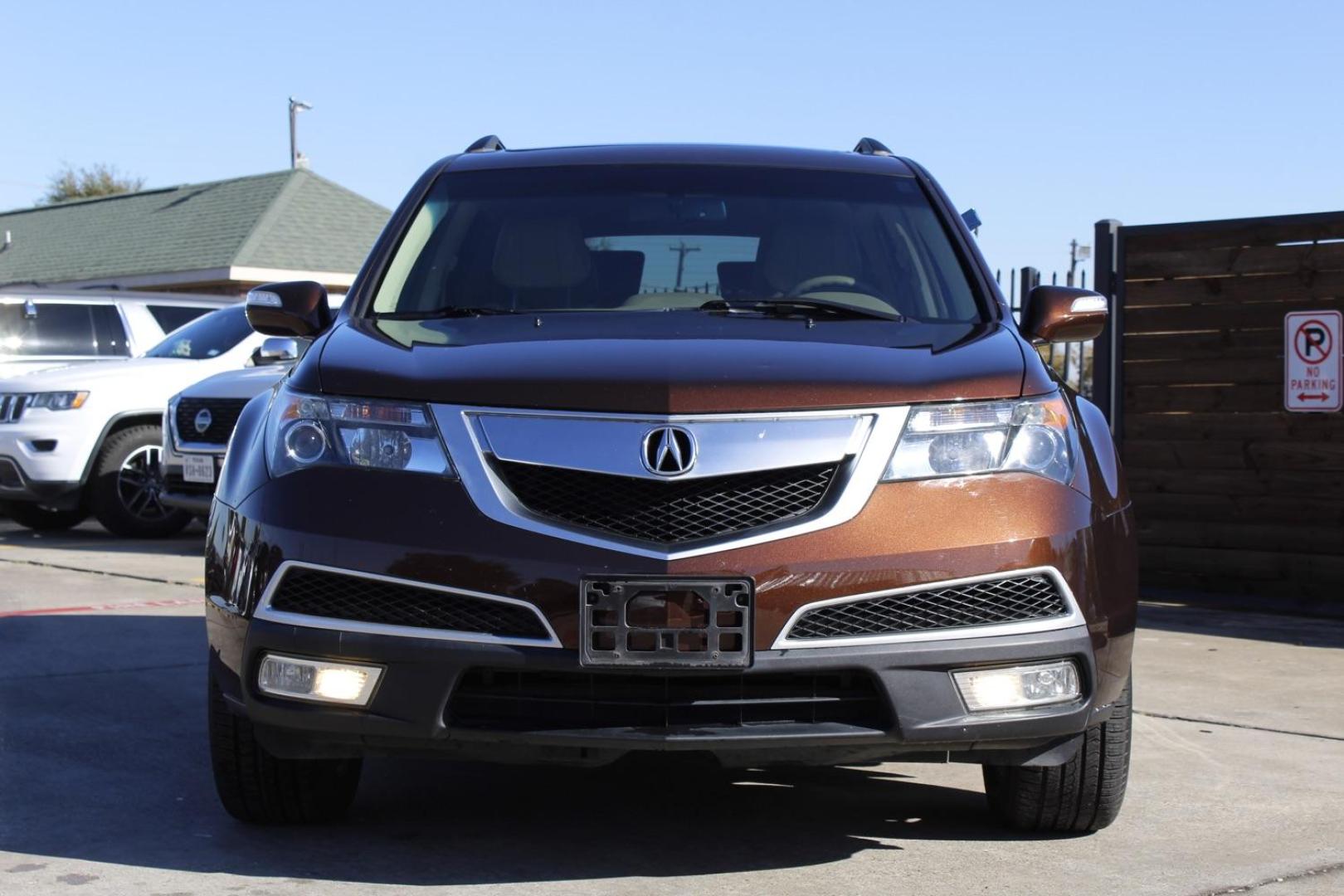 2011 brown Acura MDX 6-Spd AT w/Tech Package (2HNYD2H69BH) with an 3.7L V6 SOHC 24V engine, 6-Speed Automatic transmission, located at 2401 E Main St., Grand Prairie, TX, 75050, (972) 262-4440, 32.748981, -96.969643 - Photo#0