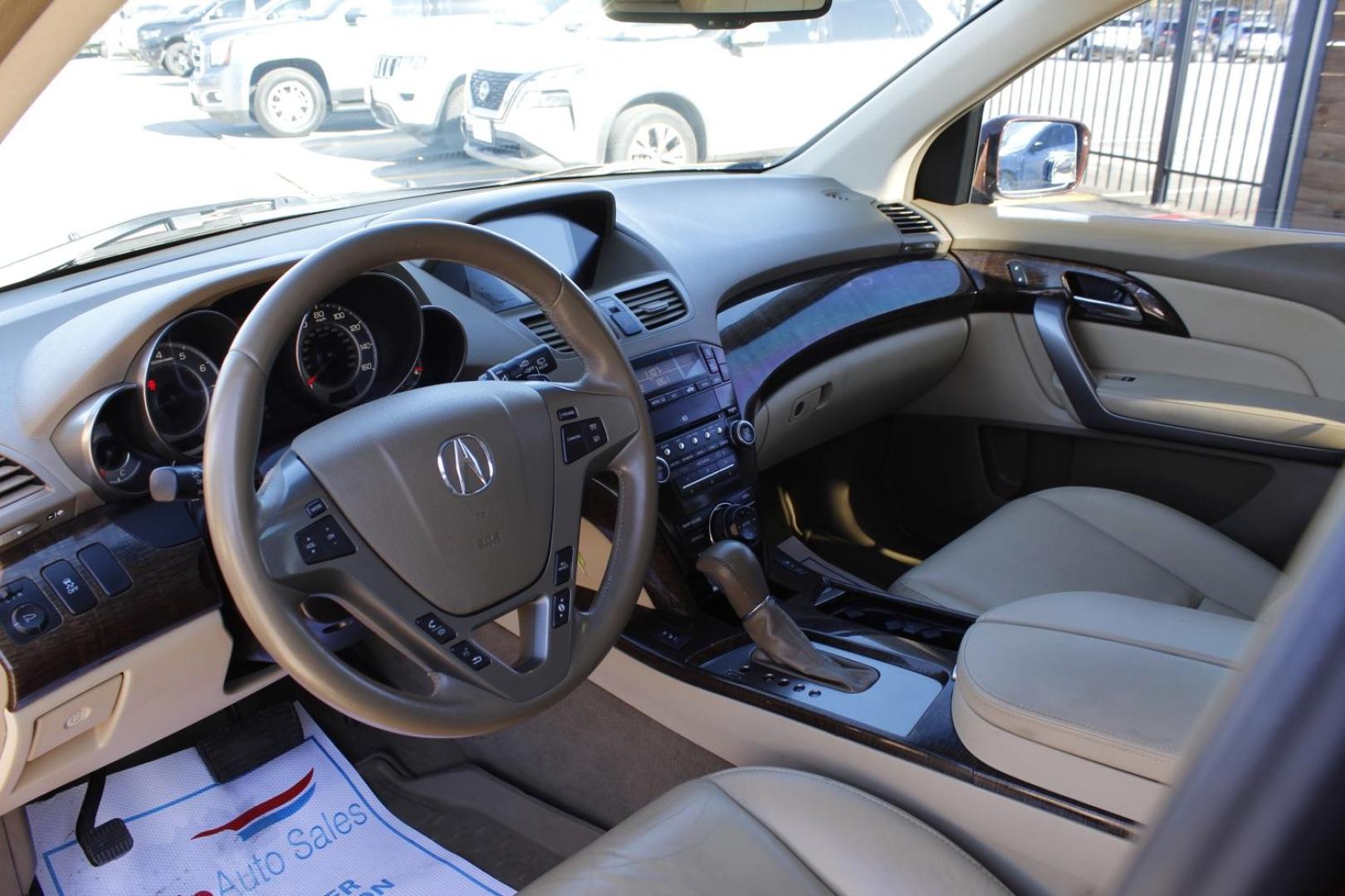 2011 brown Acura MDX 6-Spd AT w/Tech Package (2HNYD2H69BH) with an 3.7L V6 SOHC 24V engine, 6-Speed Automatic transmission, located at 2401 E Main St., Grand Prairie, TX, 75050, (972) 262-4440, 32.748981, -96.969643 - Photo#9