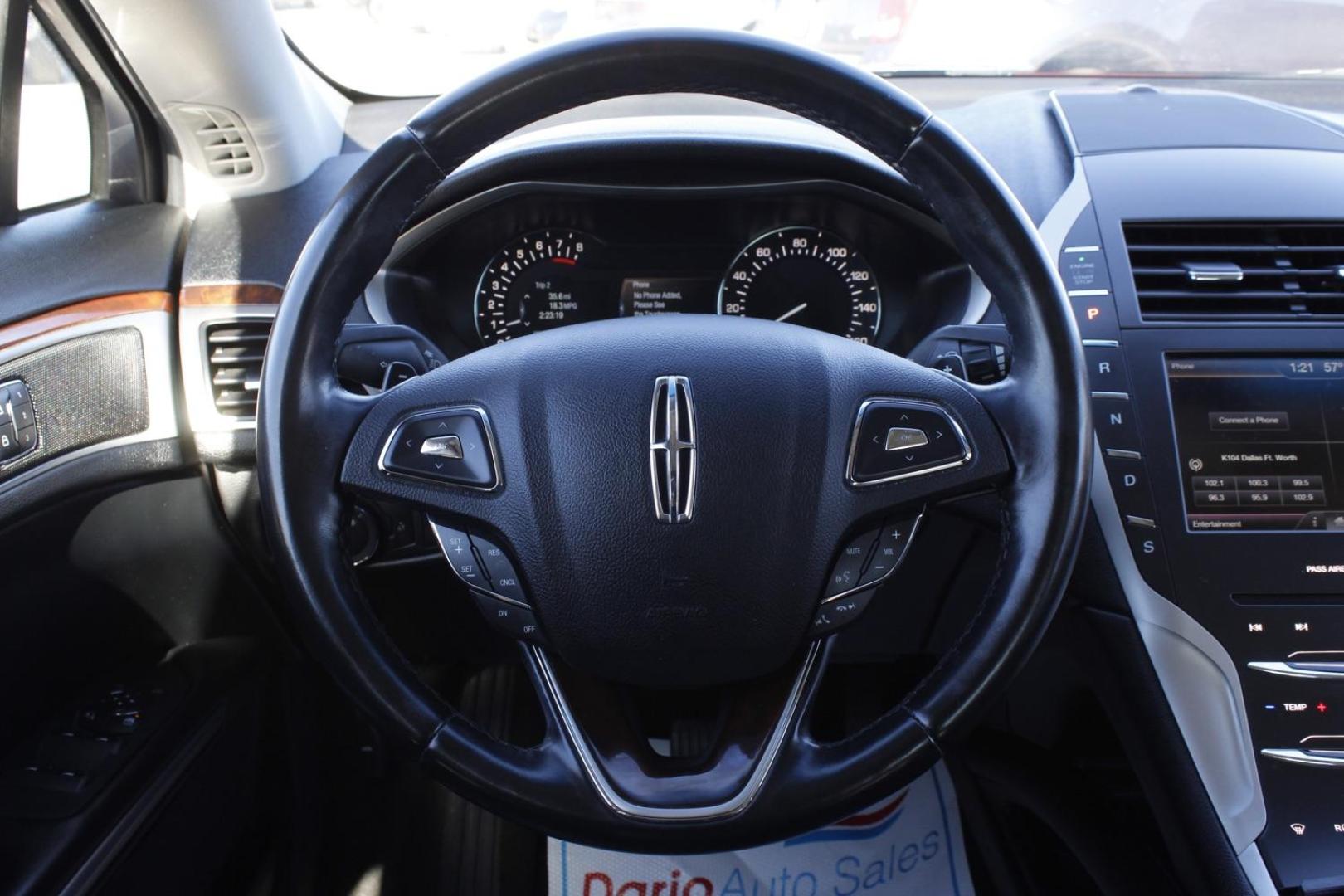 2016 brown Lincoln MKZ FWD (3LN6L2G98GR) with an 2.0L L4 DOHC 16V engine, 6-Speed Automatic transmission, located at 2401 E Main St., Grand Prairie, TX, 75050, (972) 262-4440, 32.748981, -96.969643 - Photo#19