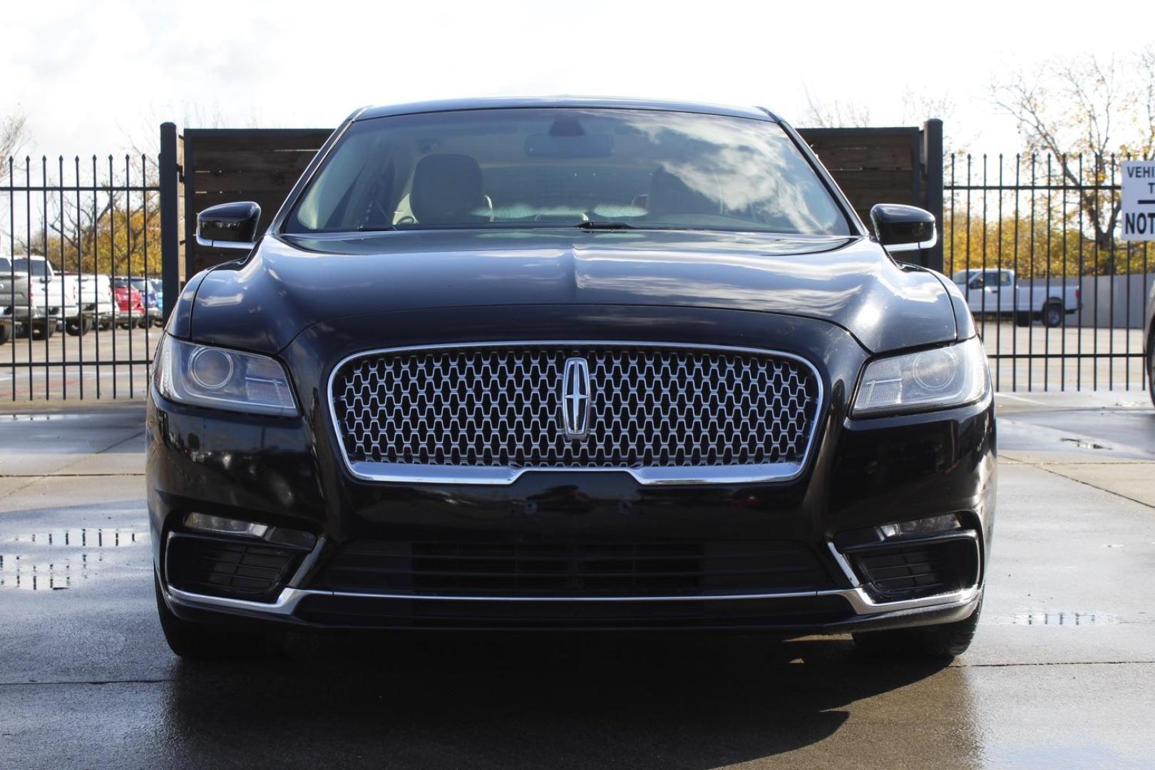 2017 black Lincoln Continental Premier (1LN6L9PK6H5) with an 3.7L V6 DOHC 24V engine, 6-Speed Automatic transmission, located at 2401 E Main St., Grand Prairie, TX, 75050, (972) 262-4440, 32.748981, -96.969643 - Photo#0