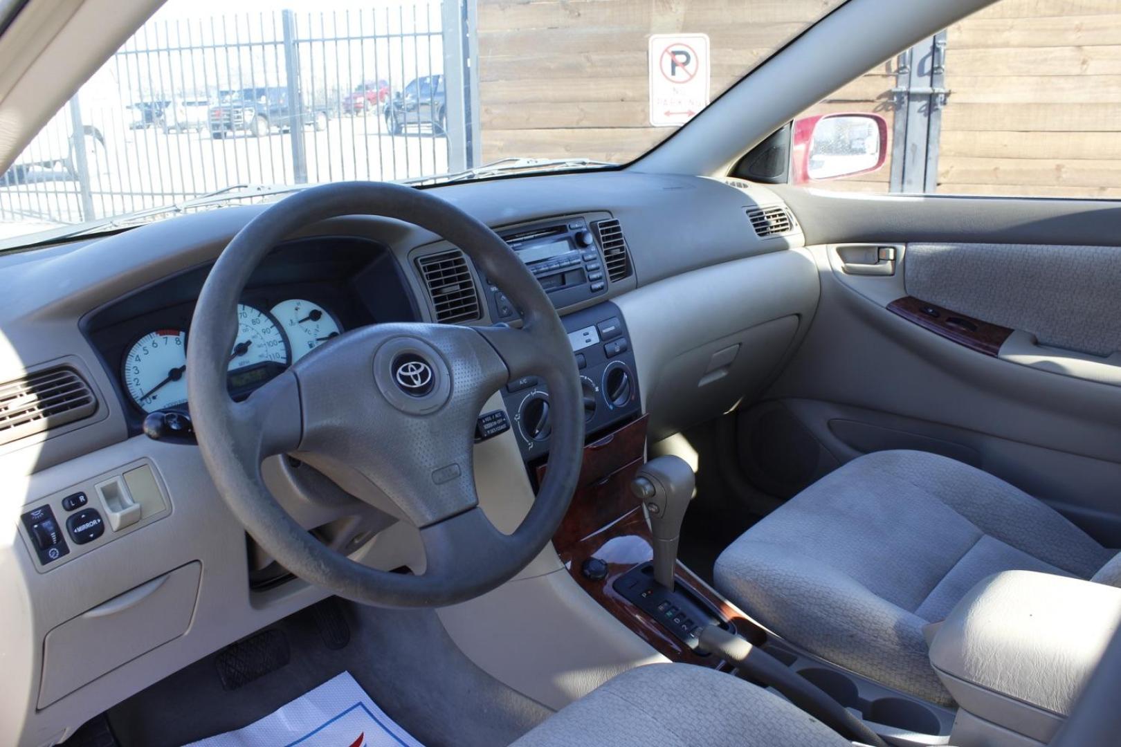 2004 red Toyota Corolla LE (1NXBR32E64Z) with an 1.8L L4 DOHC 16V engine, located at 2401 E Main St., Grand Prairie, TX, 75050, (972) 262-4440, 32.748981, -96.969643 - Photo#11