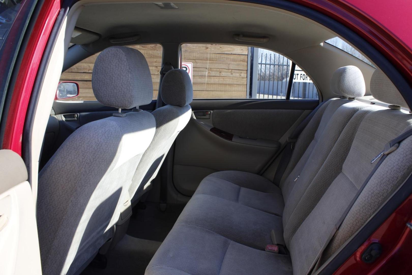 2004 red Toyota Corolla LE (1NXBR32E64Z) with an 1.8L L4 DOHC 16V engine, located at 2401 E Main St., Grand Prairie, TX, 75050, (972) 262-4440, 32.748981, -96.969643 - Photo#12