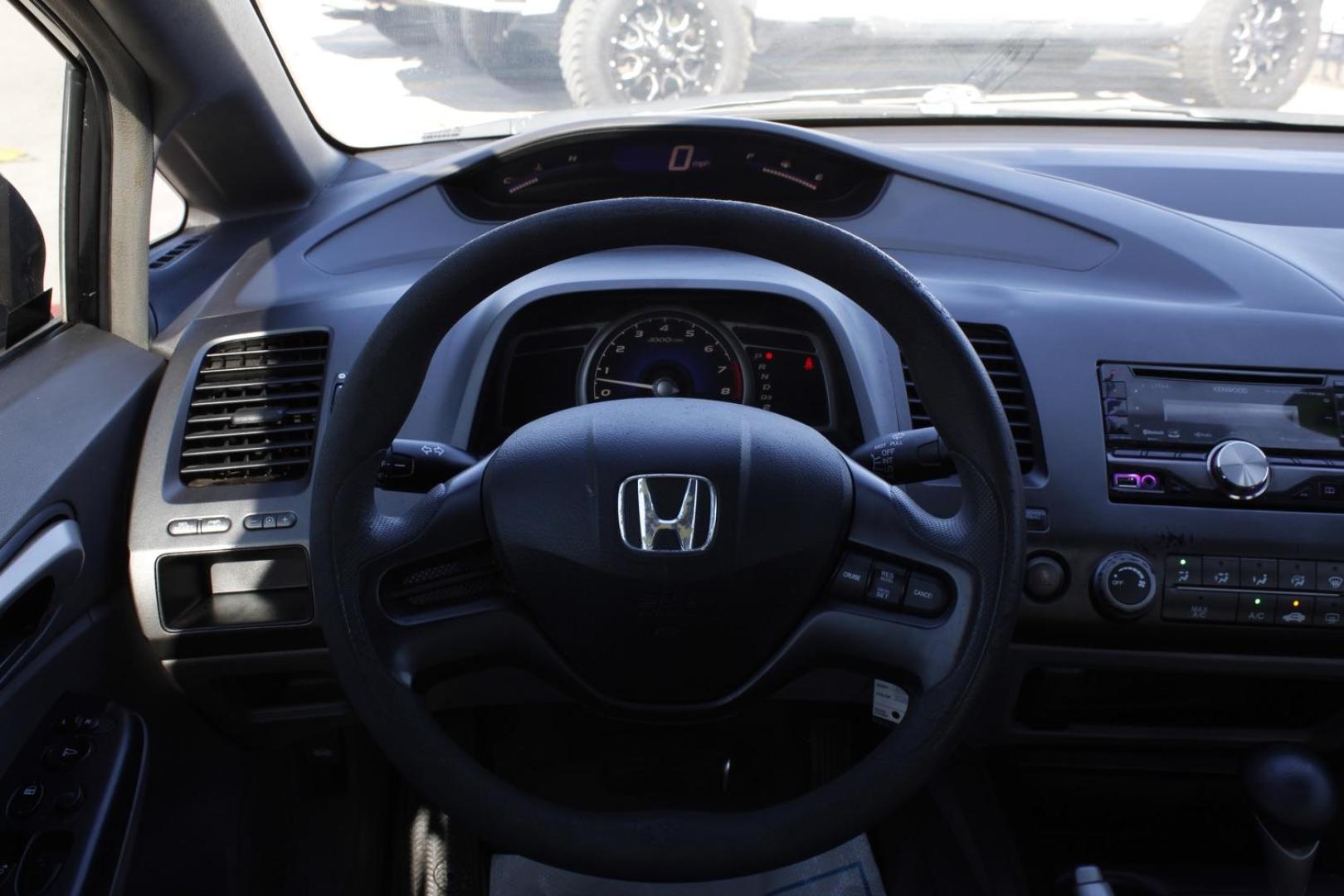 2008 black Honda Civic LX Sedan AT (1HGFA16508L) with an 1.8L L4 SOHC 16V engine, 5-Speed Automatic transmission, located at 2401 E Main St., Grand Prairie, TX, 75050, (972) 262-4440, 32.748981, -96.969643 - Photo#18