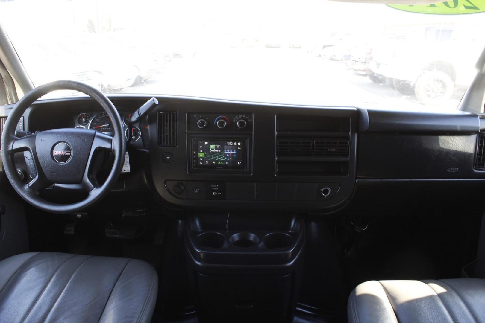 2014 WHITE GMC Savana G2500 Extended Cargo (1GTW7GCA7E1) with an 4.8L V8 OHV 16V FFV engine, 6-Speed Automatic transmission, located at 2401 E Main St., Grand Prairie, TX, 75050, (972) 262-4440, 32.748981, -96.969643 - Photo#13