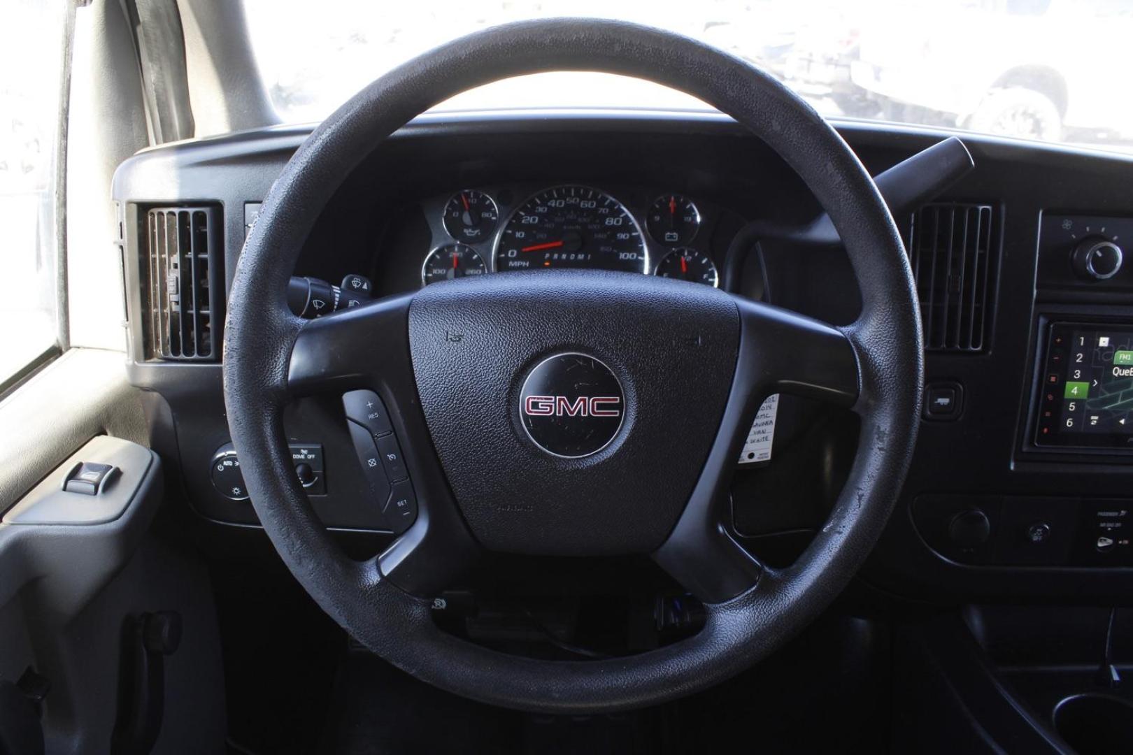 2014 WHITE GMC Savana G2500 Extended Cargo (1GTW7GCA7E1) with an 4.8L V8 OHV 16V FFV engine, 6-Speed Automatic transmission, located at 2401 E Main St., Grand Prairie, TX, 75050, (972) 262-4440, 32.748981, -96.969643 - Photo#16