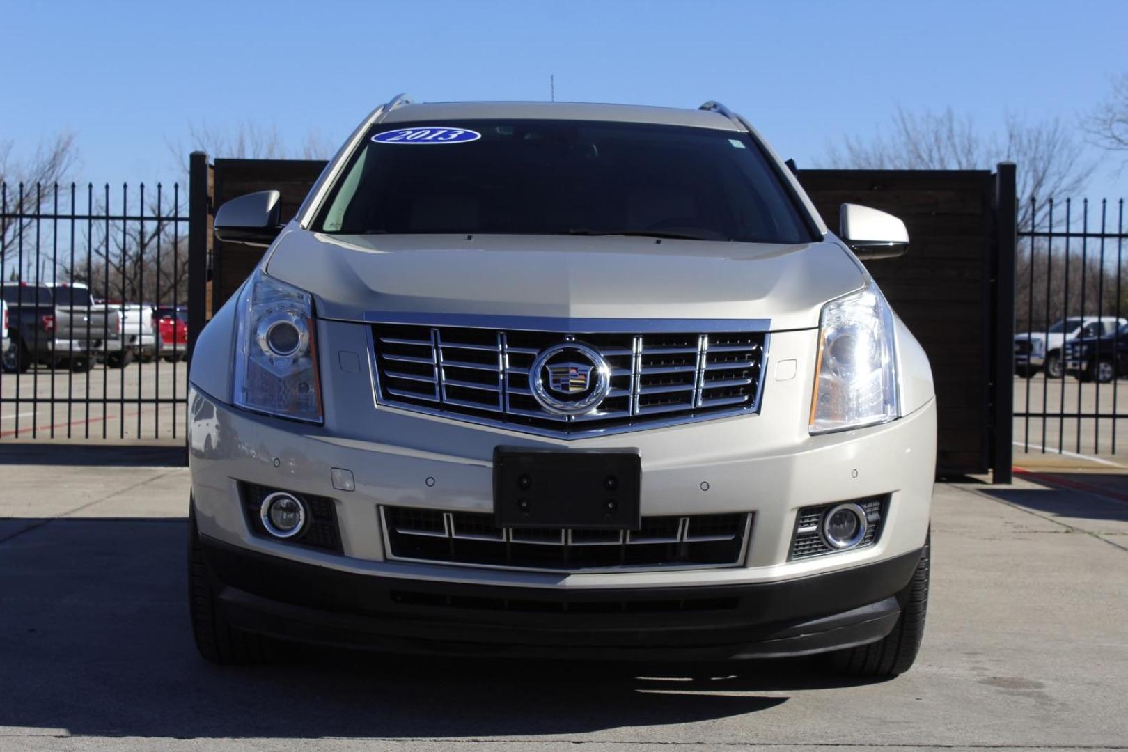 2013 GOLD Cadillac SRX Premium Collection (3GYFNEE38DS) with an 3.6L V6 DOHC 24V FFV engine, 6-Speed Automatic transmission, located at 2401 E Main St., Grand Prairie, TX, 75050, (972) 262-4440, 32.748981, -96.969643 - Photo#0