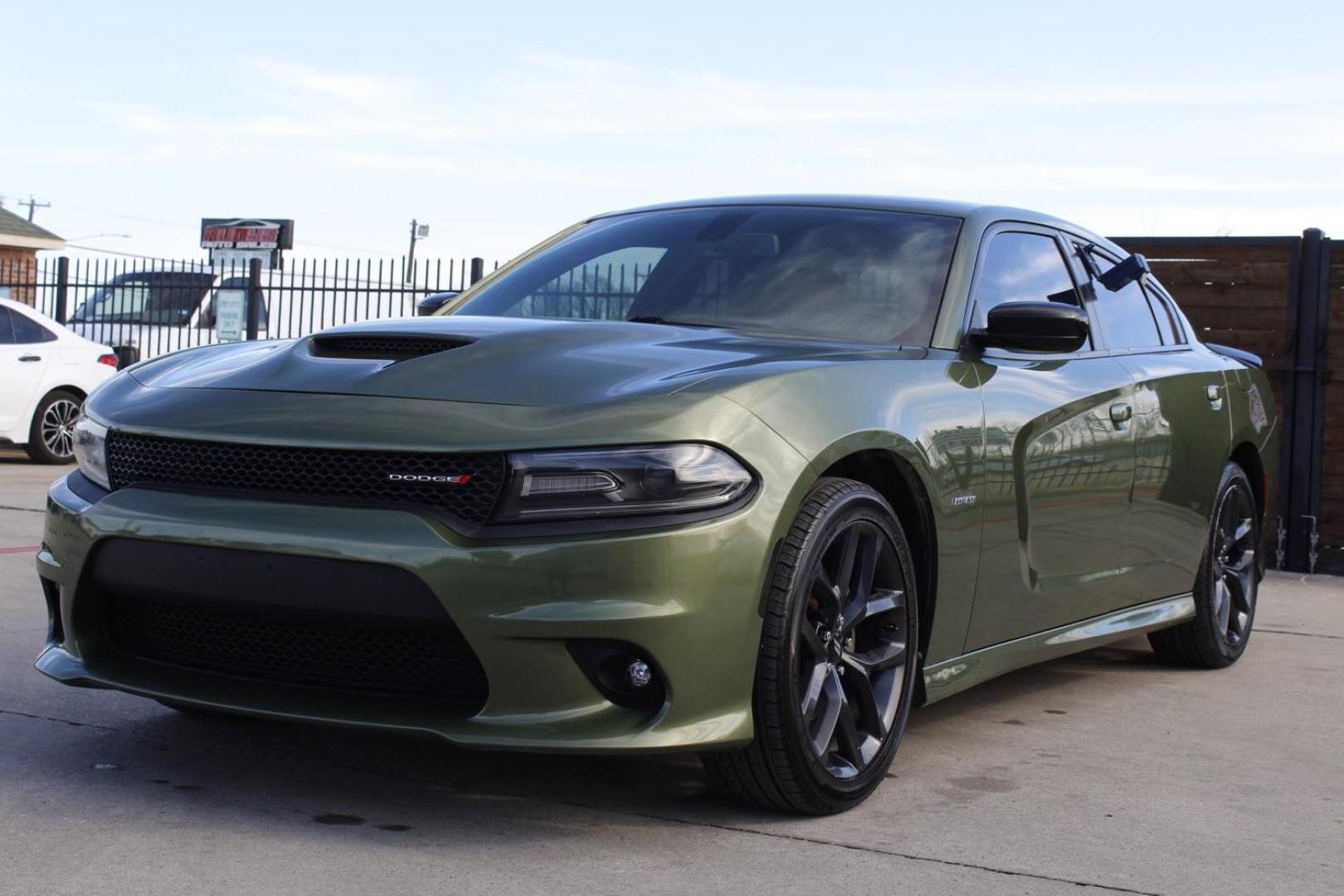 2019 Green Dodge Charger R/T (2C3CDXCT5KH) with an 5.7L V8 OHV 16V engine, 8-Speed Automatic transmission, located at 2401 E Main St., Grand Prairie, TX, 75050, (972) 262-4440, 32.748981, -96.969643 - Photo#1