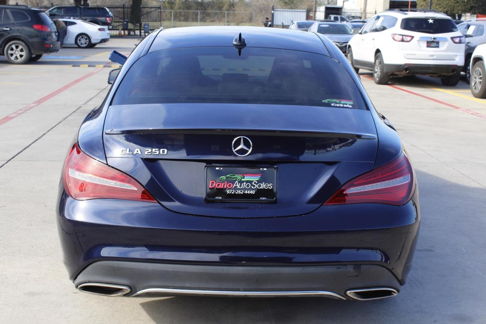 2017 BLUE Mercedes-Benz CLA-Class CLA250 (WDDSJ4EB2HN) with an 2.0L L4 DOHC 16V engine, 7-Speed Automatic transmission, located at 2401 E Main St., Grand Prairie, TX, 75050, (972) 262-4440, 32.748981, -96.969643 - Photo#5