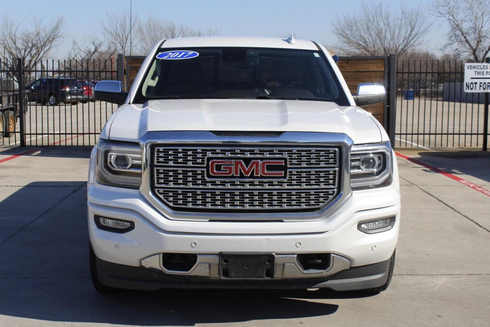 2017 White GMC Sierra 1500 Denali (3GTP1PEC4HG) with an 5.3L engine, located at 2401 E Main St., Grand Prairie, TX, 75050, (972) 262-4440, 32.748981, -96.969643 - Photo#0