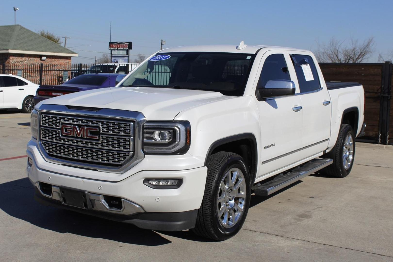 2017 White GMC Sierra 1500 Denali (3GTP1PEC4HG) with an 5.3L engine, located at 2401 E Main St., Grand Prairie, TX, 75050, (972) 262-4440, 32.748981, -96.969643 - Photo#1