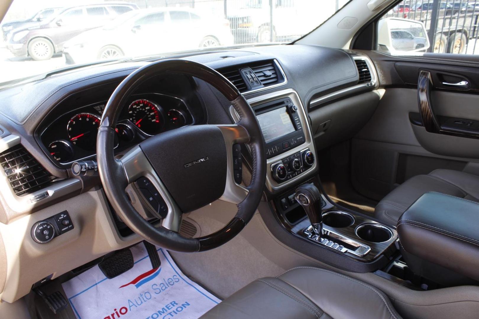 2014 White GMC Acadia white (1GKKRTKD2EJ) , located at 2401 E Main St., Grand Prairie, TX, 75050, (972) 262-4440, 32.748981, -96.969643 - Photo#11