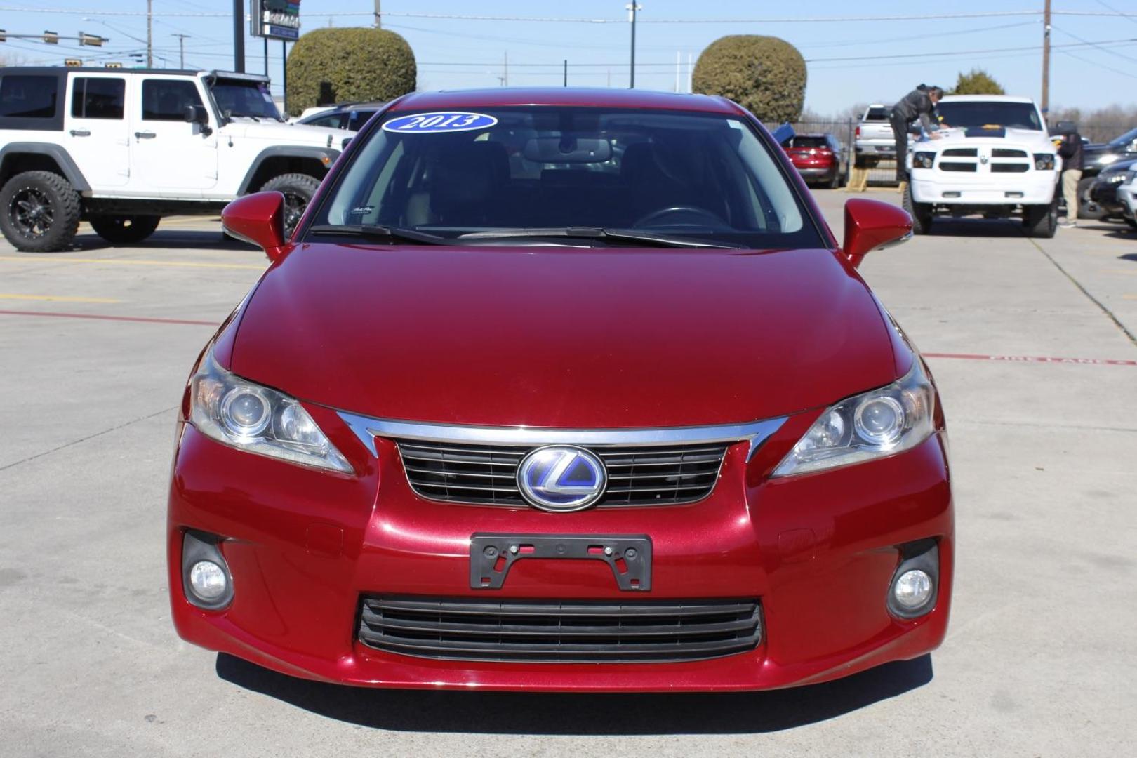 2013 Red Lexus CT HYBRID - (JTHKD5BH8D2) with an 1.8 engine, located at 2401 E Main St., Grand Prairie, TX, 75050, (972) 262-4440, 32.748981, -96.969643 - Photo#0