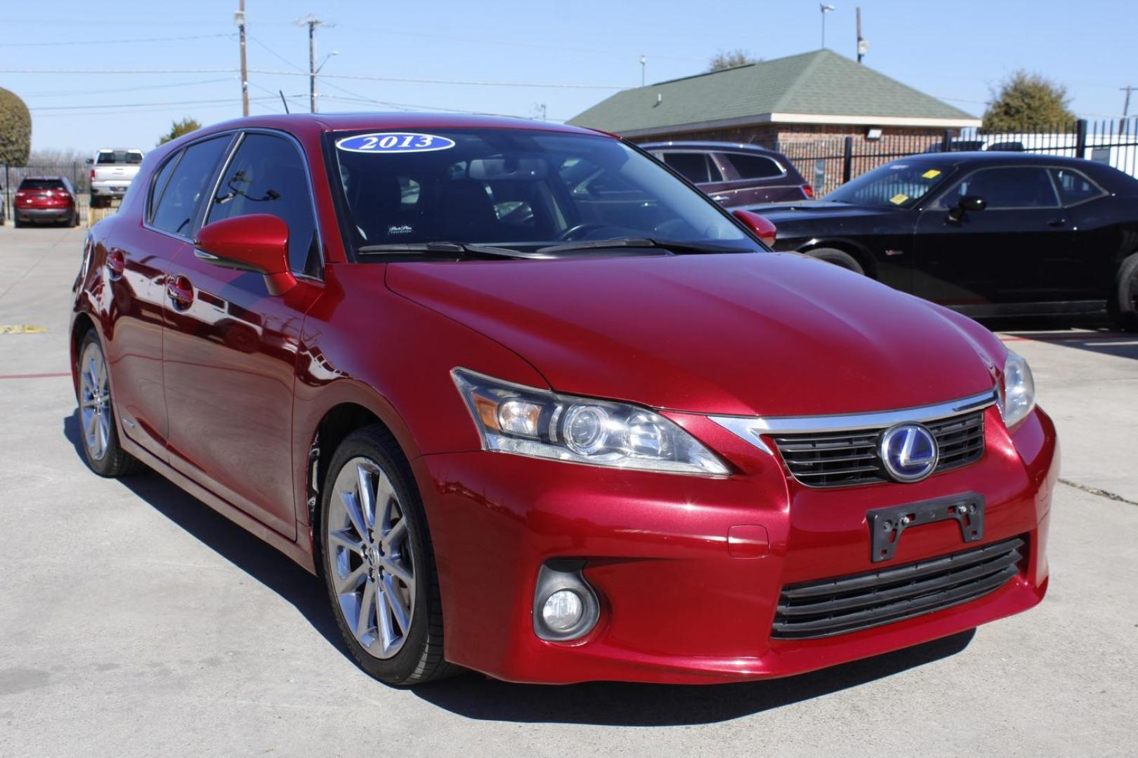 2013 Red Lexus CT HYBRID - (JTHKD5BH8D2) with an 1.8 engine, located at 2401 E Main St., Grand Prairie, TX, 75050, (972) 262-4440, 32.748981, -96.969643 - Photo#1