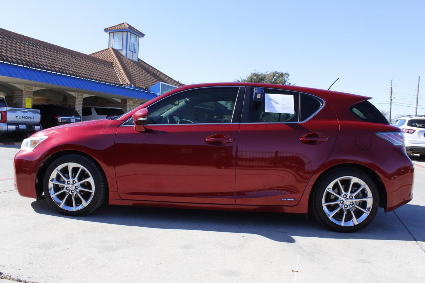 2013 Red Lexus CT HYBRID - (JTHKD5BH8D2) with an 1.8 engine, located at 2401 E Main St., Grand Prairie, TX, 75050, (972) 262-4440, 32.748981, -96.969643 - Photo#8