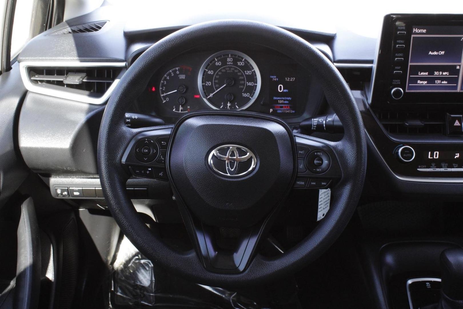 2020 Black Toyota Corolla LE (5YFEPRAE5LP) with an 1.8L engine, located at 2401 E Main St., Grand Prairie, TX, 75050, (972) 262-4440, 32.748981, -96.969643 - Photo#21