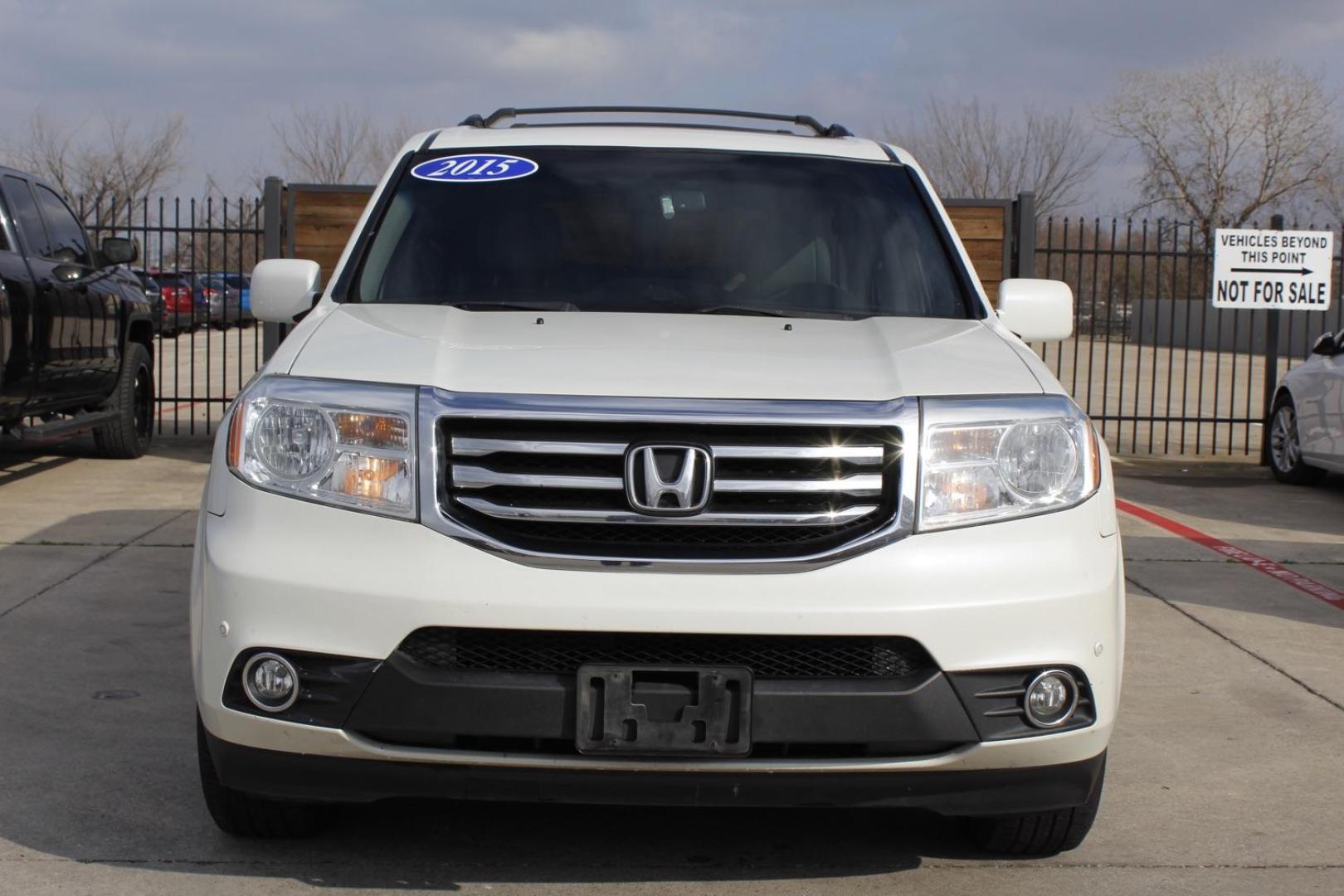 2015 WHITE Honda Pilot Touring (5FNYF4H9XFB) , located at 2401 E Main St., Grand Prairie, TX, 75050, (972) 262-4440, 32.748981, -96.969643 - Photo#0