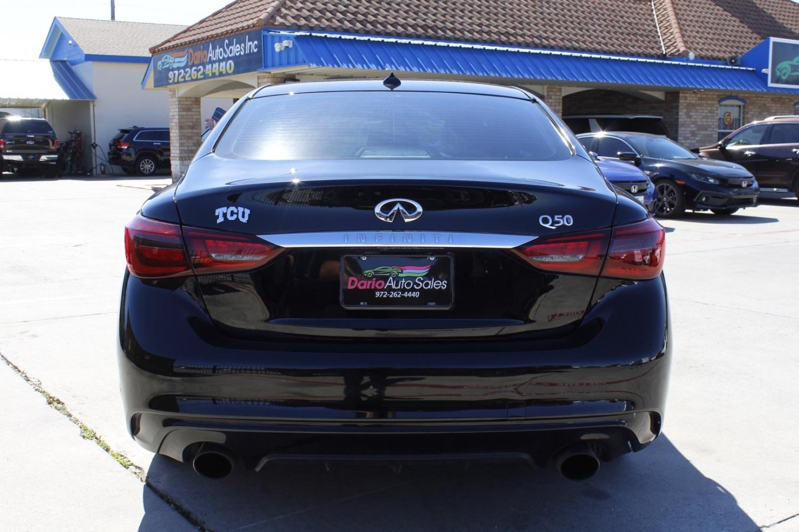 2020 Black Infiniti Q50 LUXE (JN1EV7AP2LM) , located at 2401 E Main St., Grand Prairie, TX, 75050, (972) 262-4440, 32.748981, -96.969643 - Photo#5