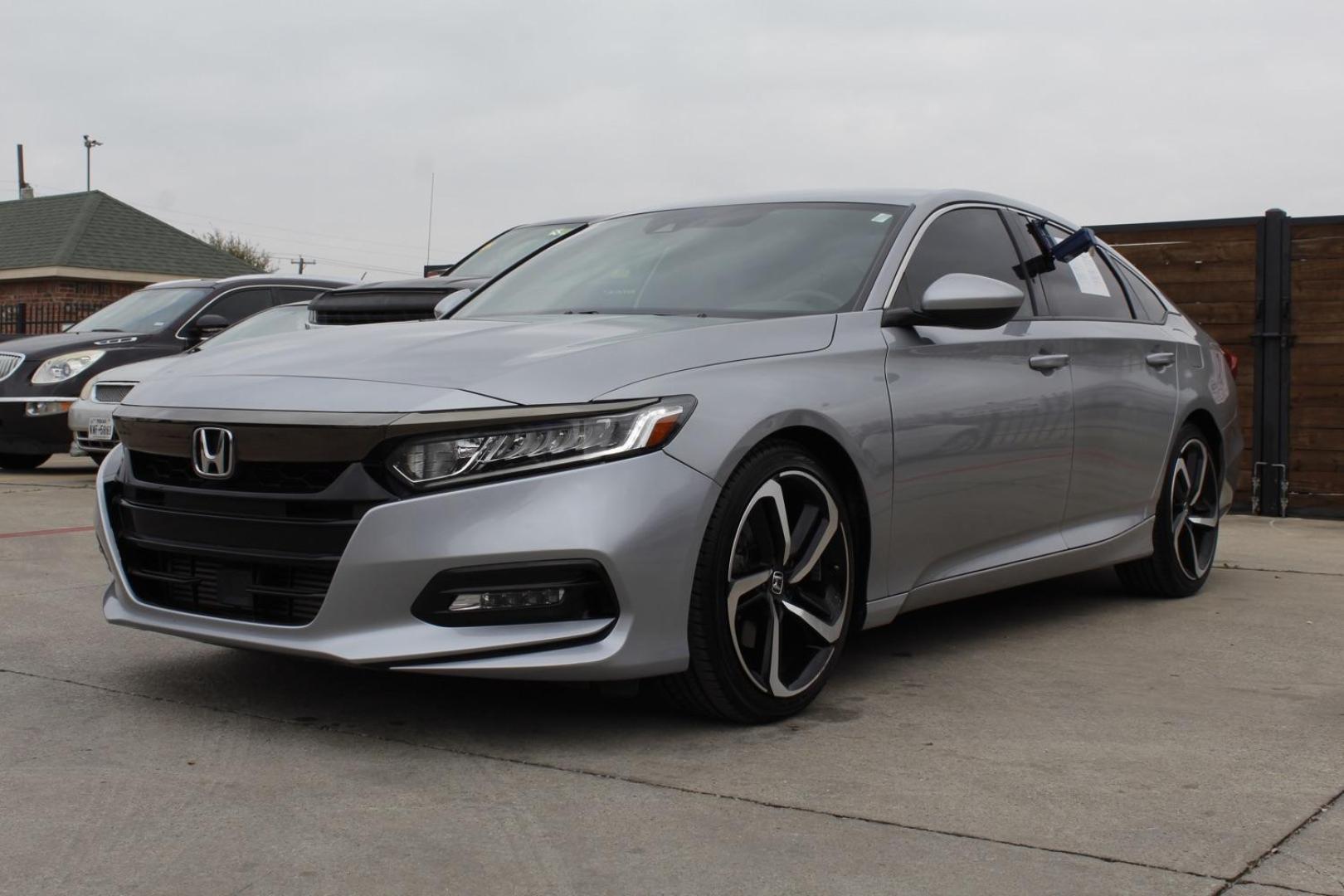 2019 Gray Honda Accord Sedan Sport (1HGCV1F37KA) , located at 2401 E Main St., Grand Prairie, TX, 75050, (972) 262-4440, 32.748981, -96.969643 - Photo#1