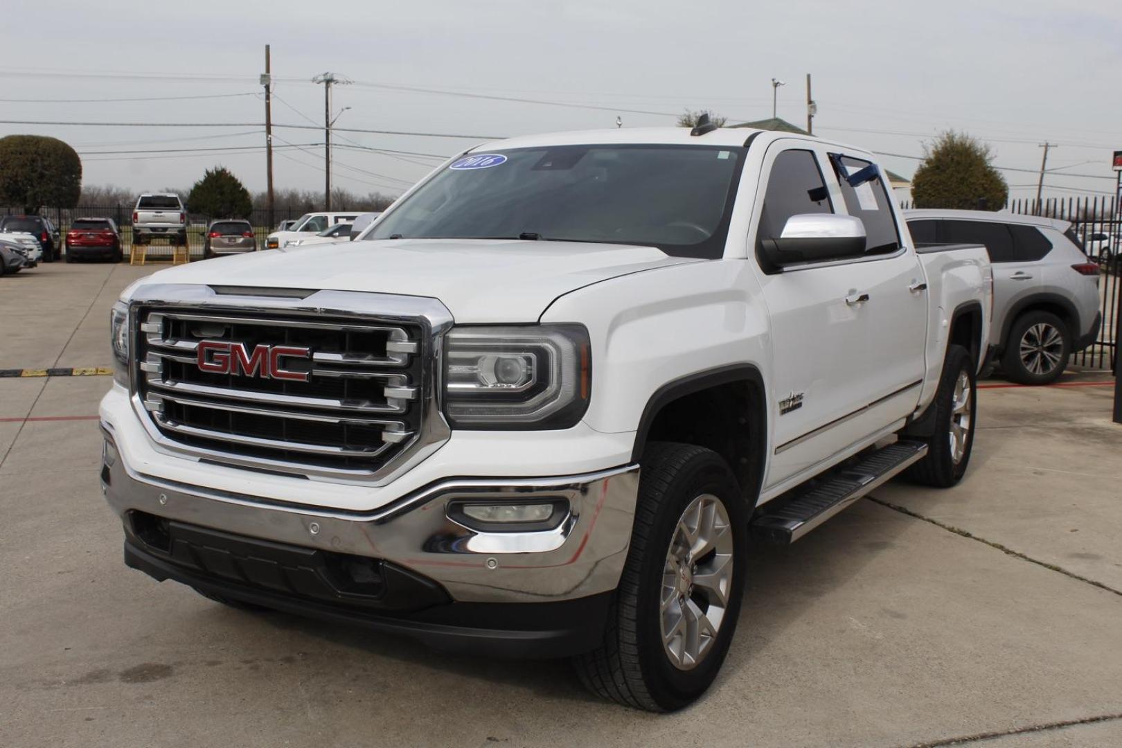 2016 White GMC Sierra SLT (3GTP1NEC1GG) , located at 2401 E Main St., Grand Prairie, TX, 75050, (972) 262-4440, 32.748981, -96.969643 - Photo#1