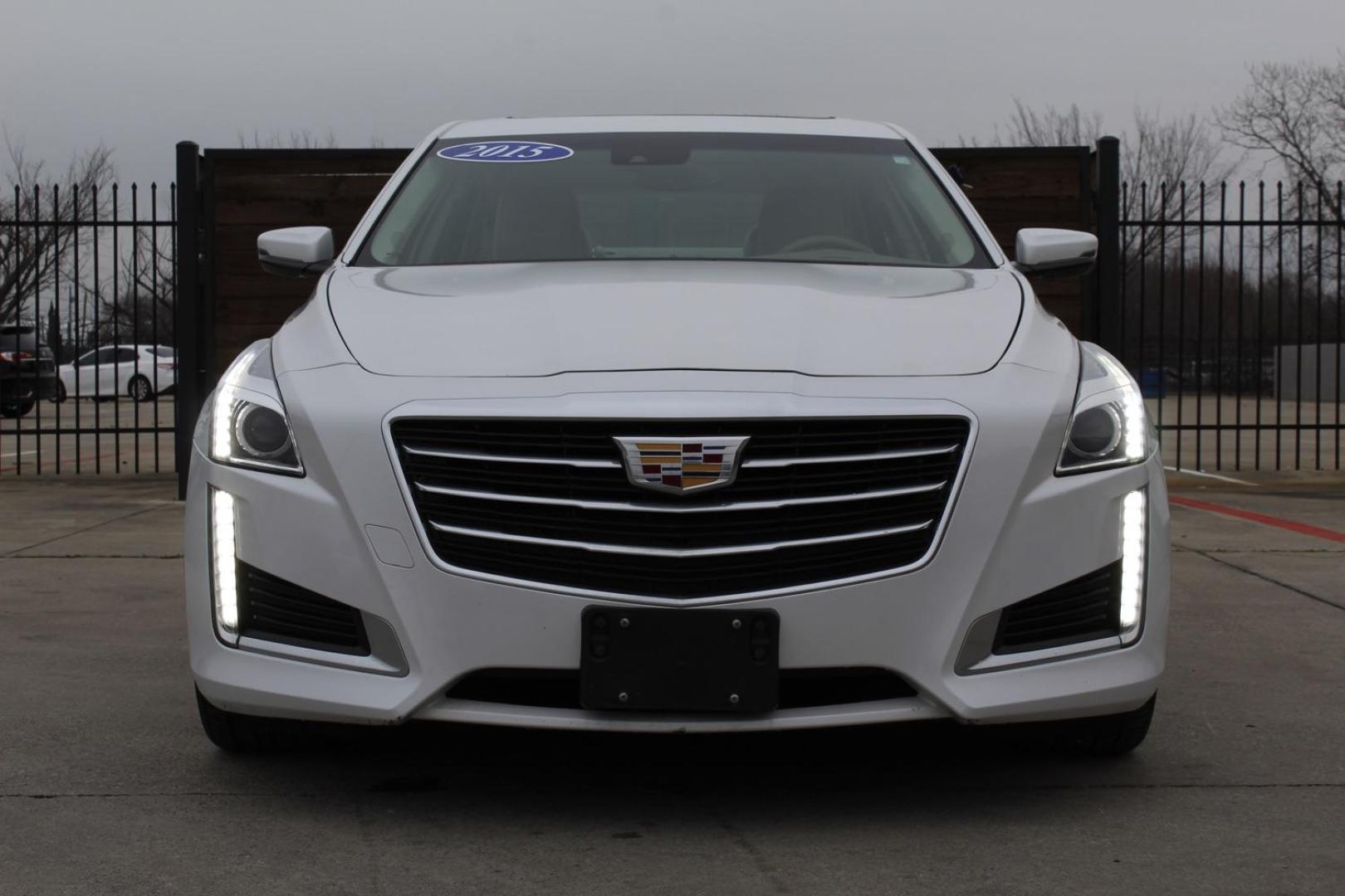 2015 White Cadillac CTS Luxury (1G6AR5S39F0) , located at 2401 E Main St., Grand Prairie, TX, 75050, (972) 262-4440, 32.748981, -96.969643 - Photo#0