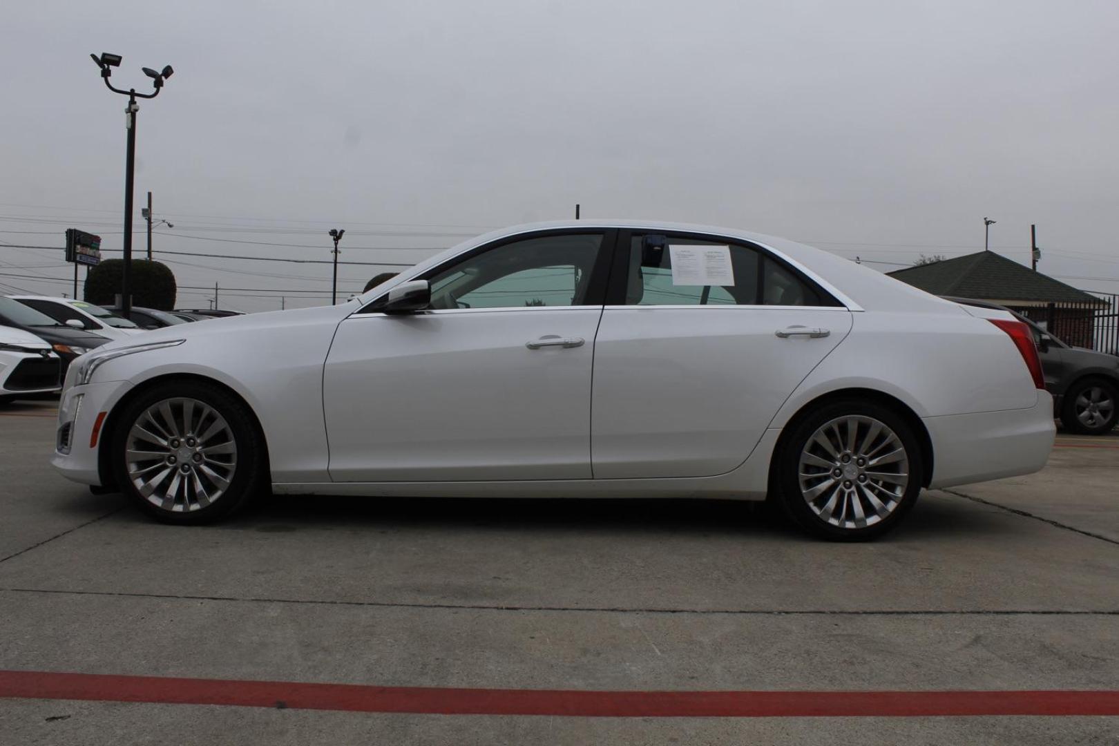 2015 White Cadillac CTS Luxury (1G6AR5S39F0) , located at 2401 E Main St., Grand Prairie, TX, 75050, (972) 262-4440, 32.748981, -96.969643 - Photo#2