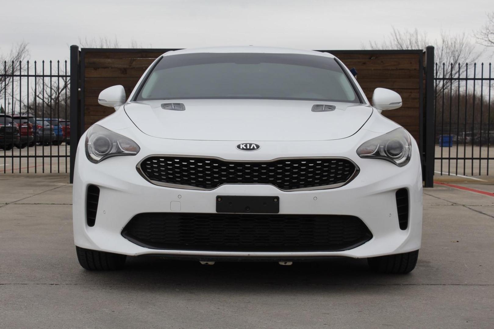 2019 White Kia Stinger RWD (KNAE15LA4K6) , located at 2401 E Main St., Grand Prairie, TX, 75050, (972) 262-4440, 32.748981, -96.969643 - Photo#0